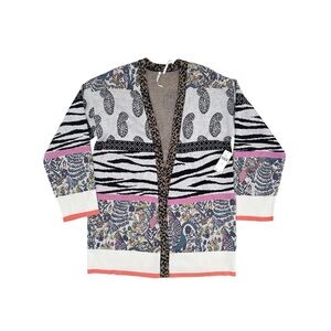 NWT Anthropologie Colorful Patterned Cardigan